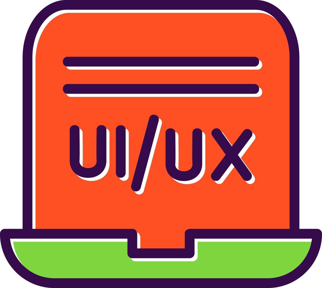 diseño de icono de vector de diseñador de ui ux