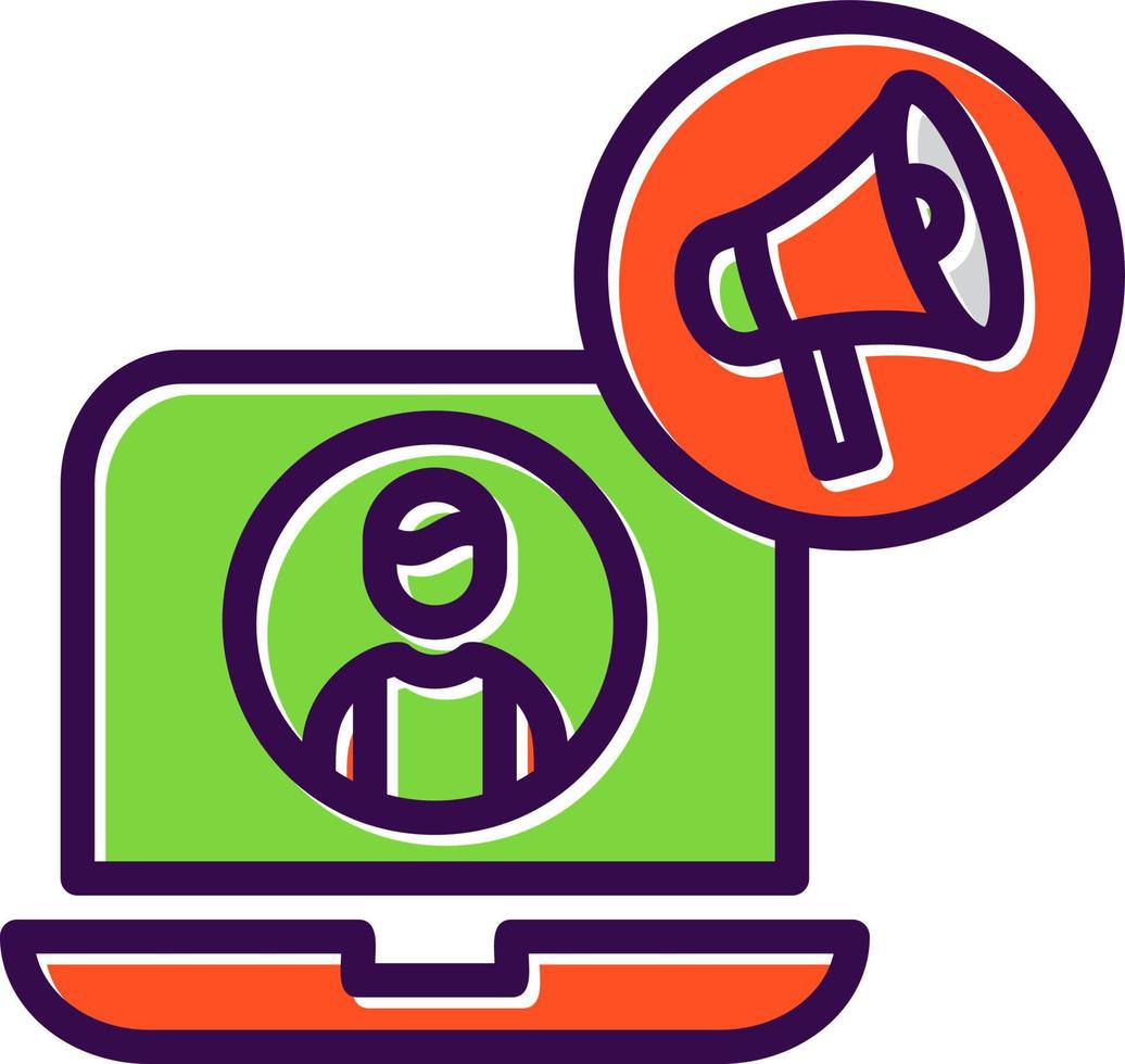 Content Marketer Vector Icon Design