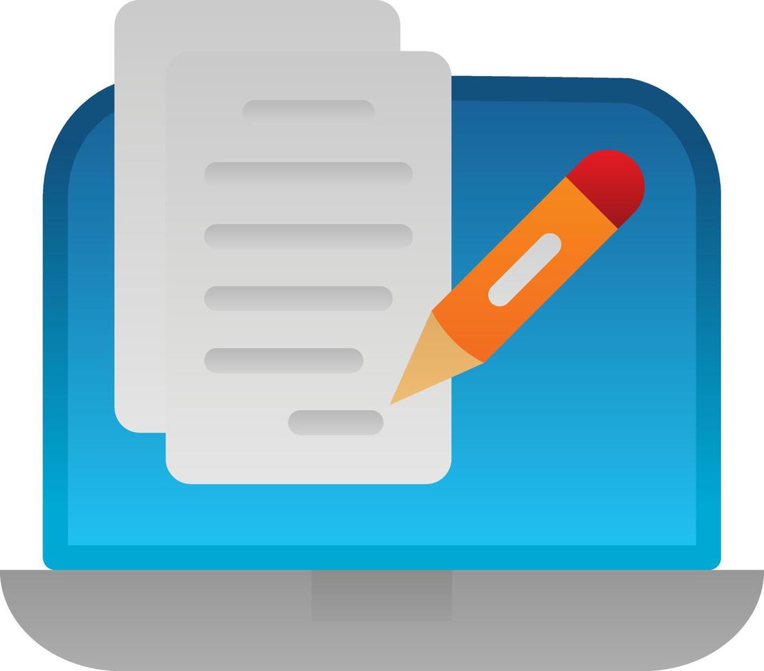 Copywriter Vector Icon Design