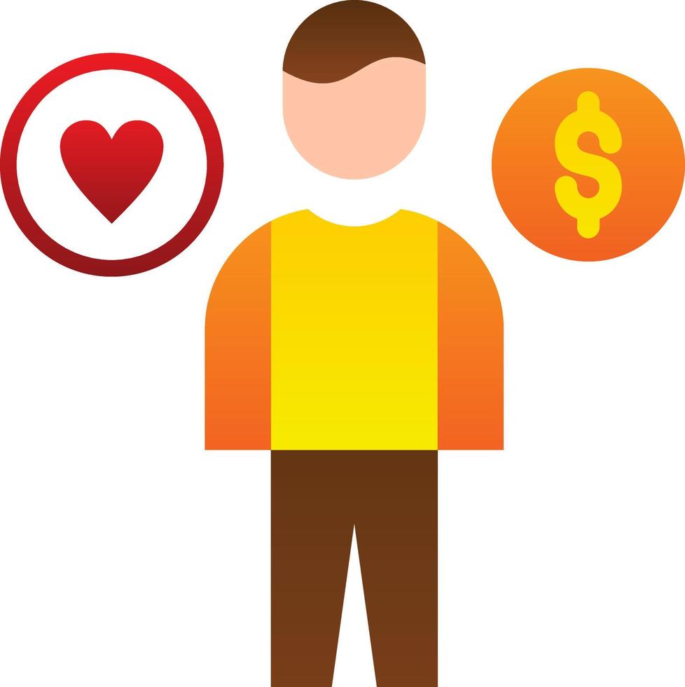 Work Life Balance Vector Icon Design