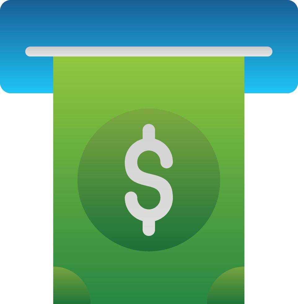 Cash Withdrawal Vector Icon Design