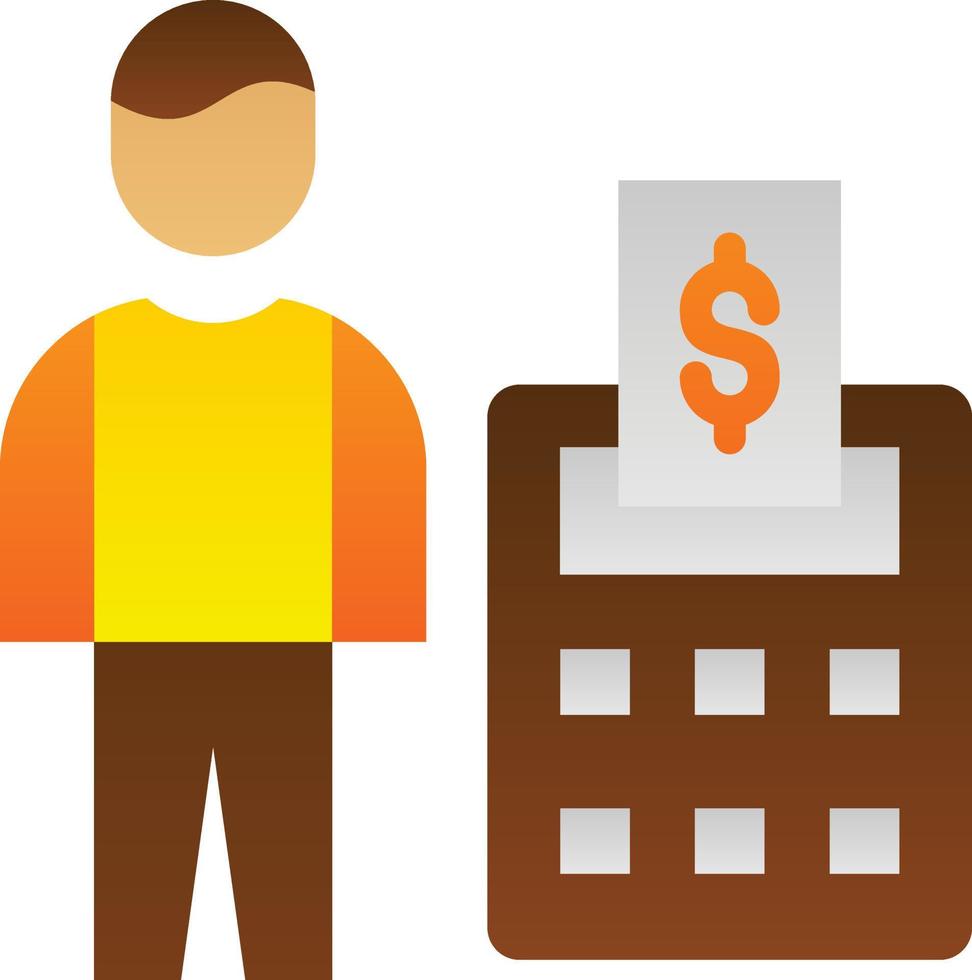 Accountant Vector Icon Design