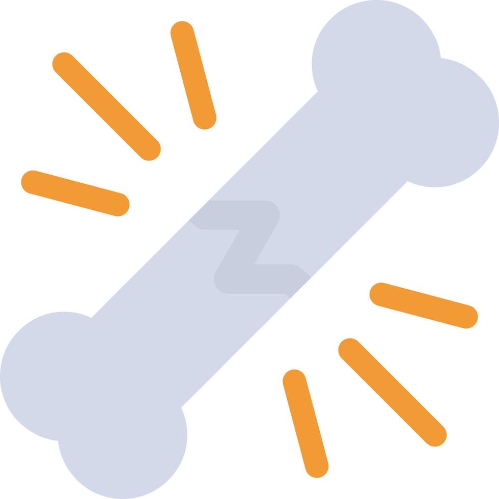 Broken Bone Vector Icon Design