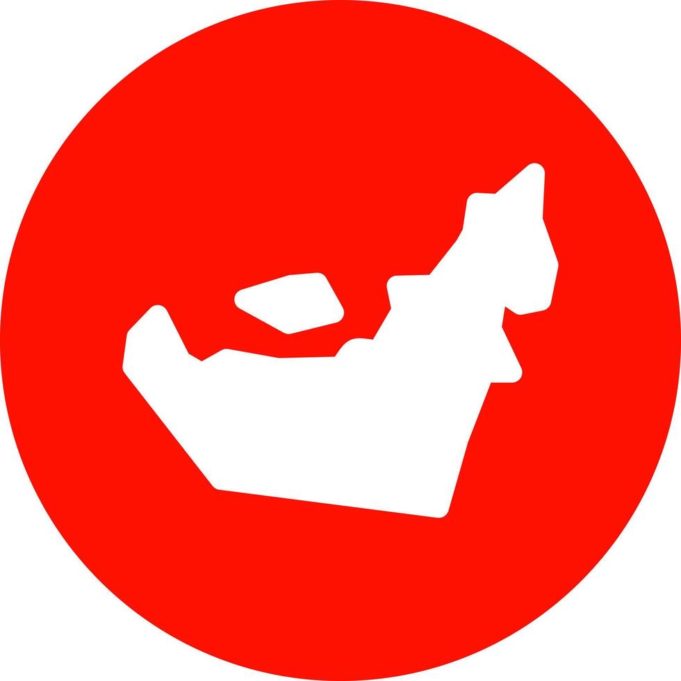 Dubai Map Vector Icon Design