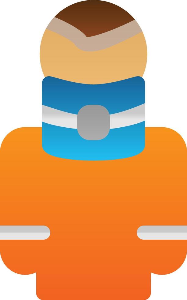 Broken Neck Vector Icon Design