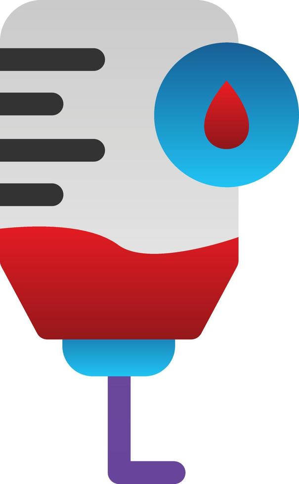 Blood Bag Vector Icon Design