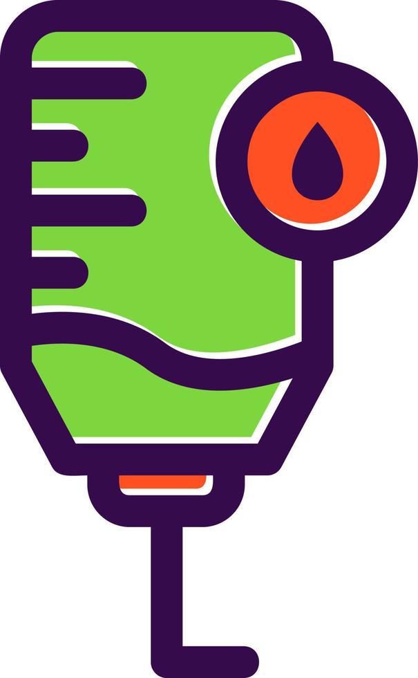 Blood Bag Vector Icon Design