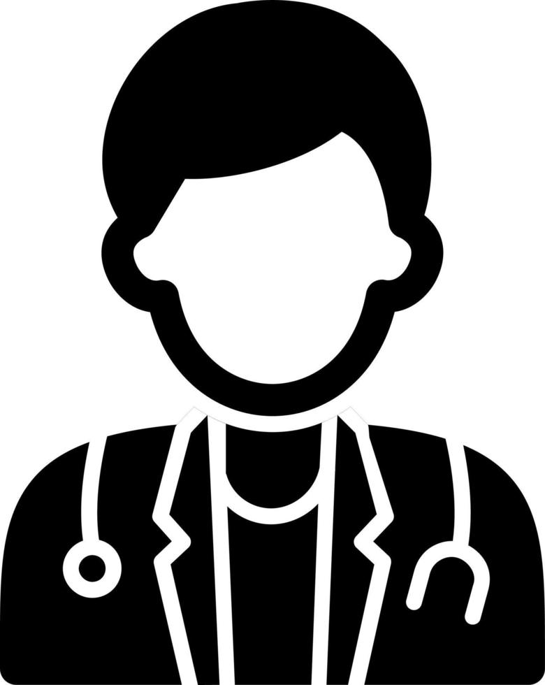 Male Doctor Vector Icon Design