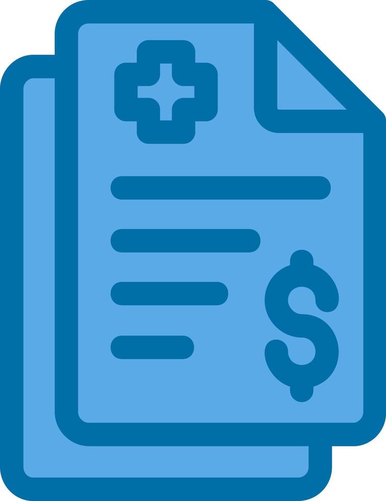 Medical Bill Vector Icon Design