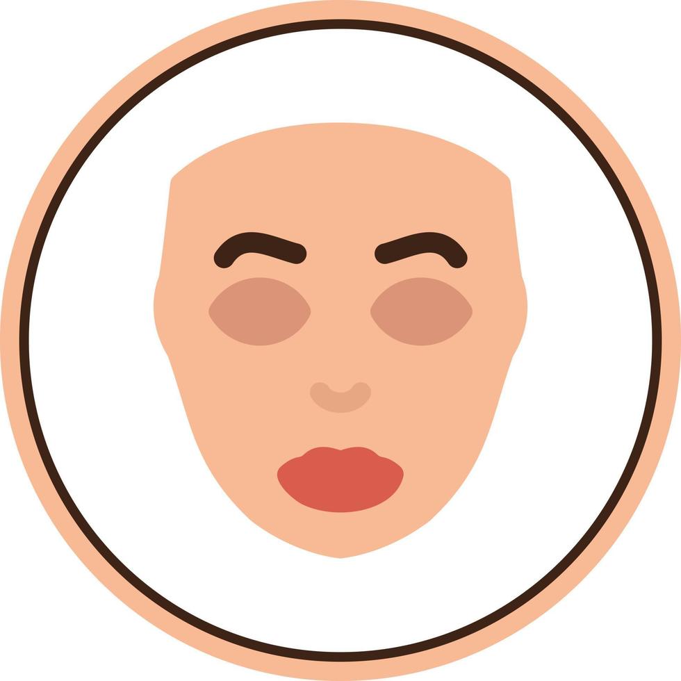 Facial Plastic Surgery Vector Icon Design