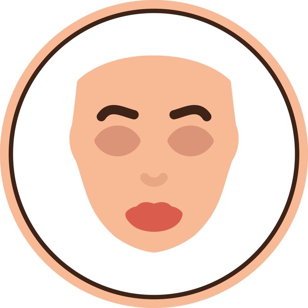 Facial Plastic Surgery Vector Icon Design