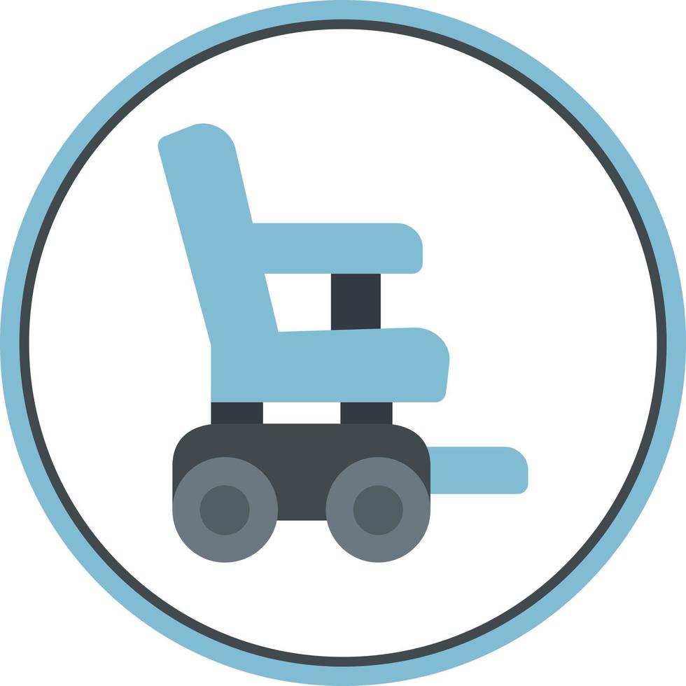Automatic Wheelchair Vector Icon Design