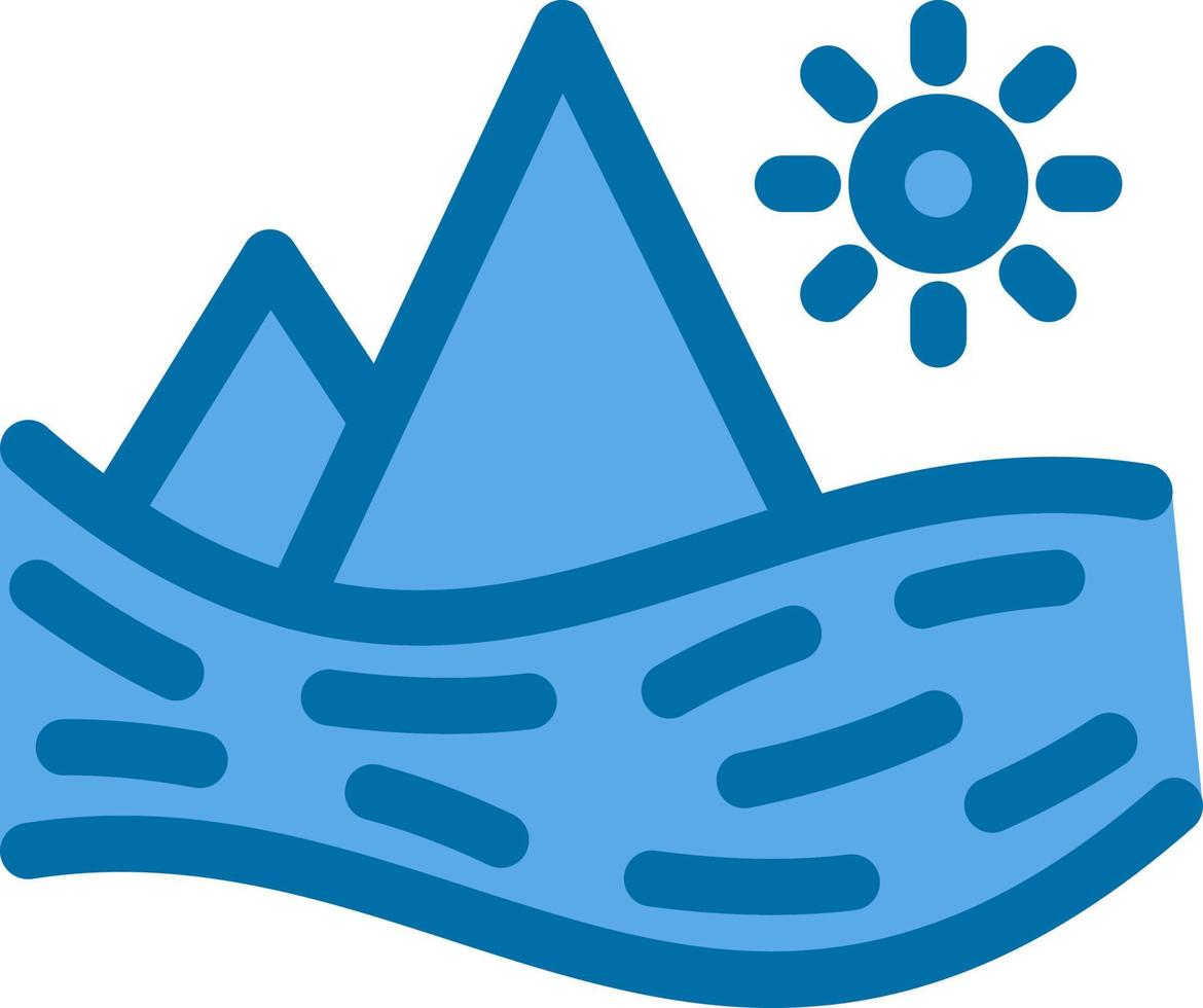 diseño de icono de vector de lago