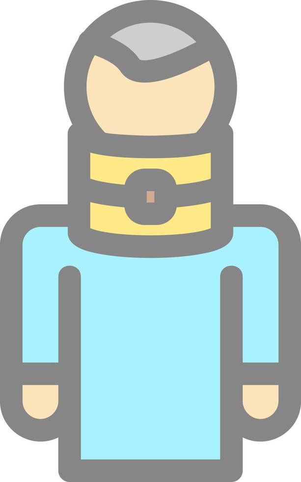 Broken Neck Vector Icon Design