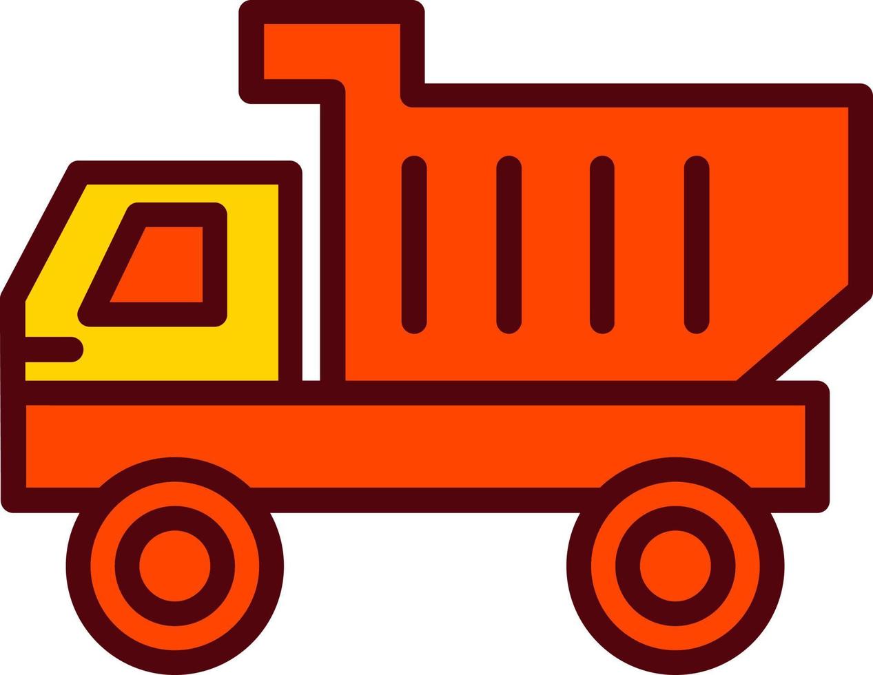 Dumper Truck Vector Icon