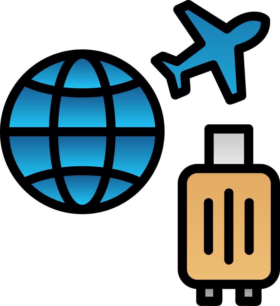 Travel Insurance Vector Icon Design