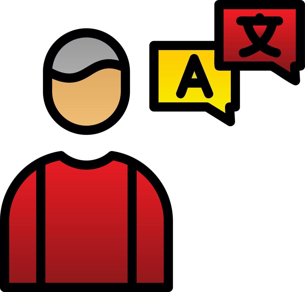 Freelance Translator Vector Icon Design