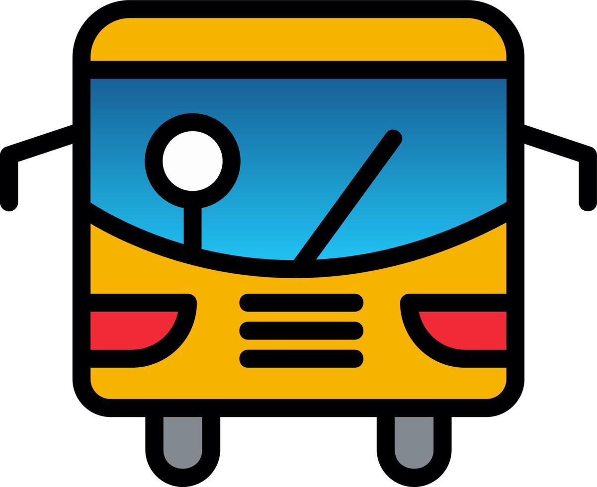 Public Transport Vector Icon Design