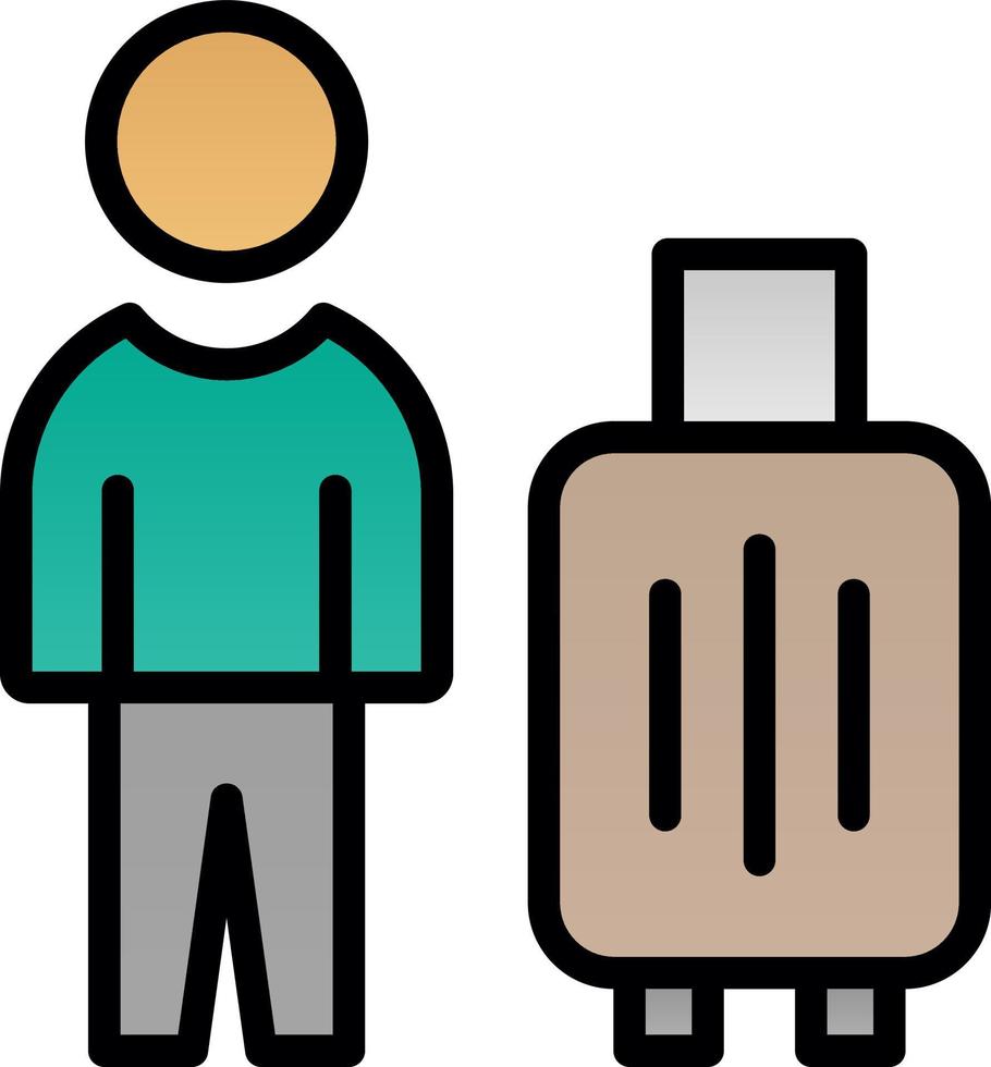 Solo Travel Vector Icon Design
