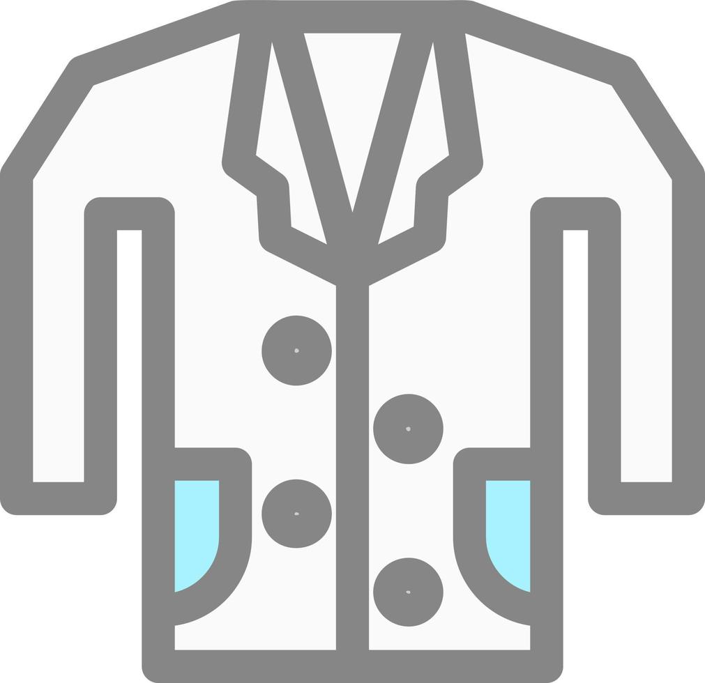 diseño de icono de vector de abrigo médico