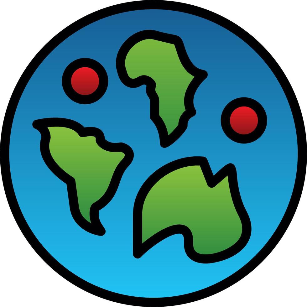 World Map Vector Icon Design