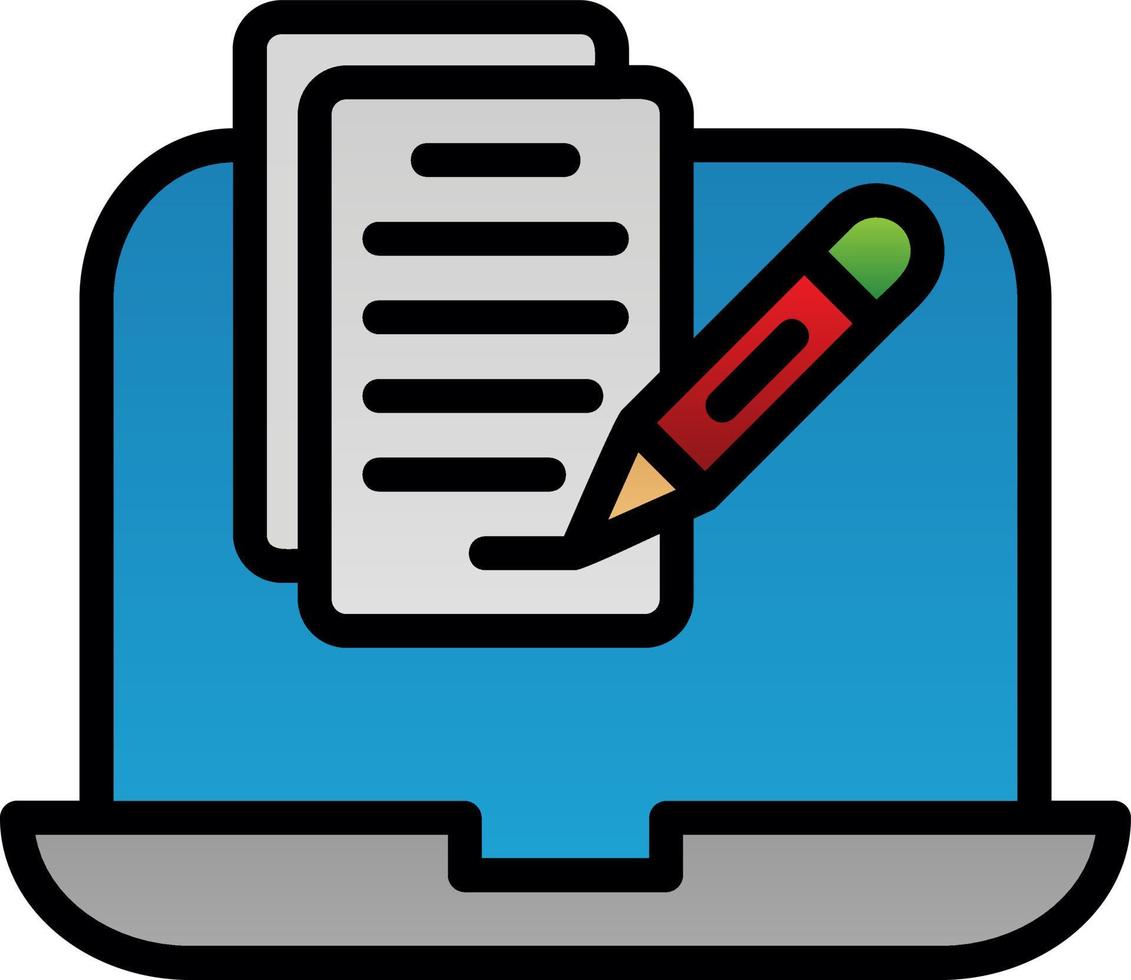 Copywriter Vector Icon Design