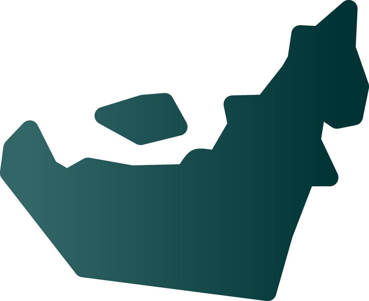 Dubai Map Vector Icon Design