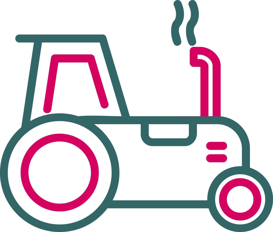 icono de vector de tractor