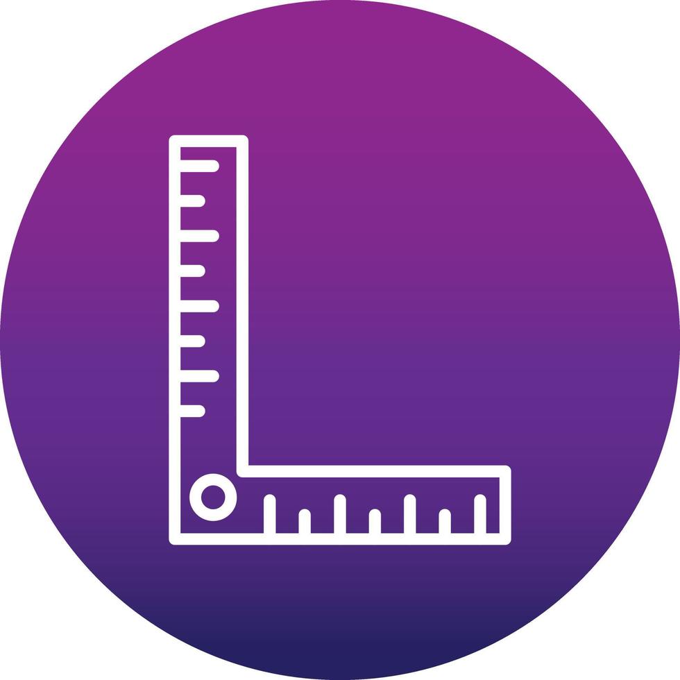 Angle Ruler Vector Icon