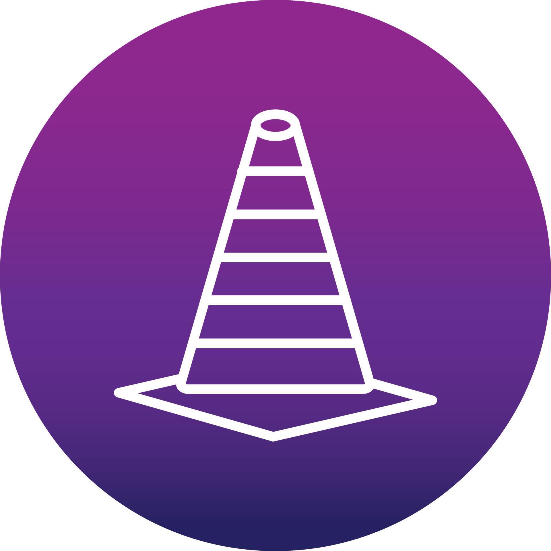 Traffic Cone Vector Icon 15774589 Vector Art at Vecteezy