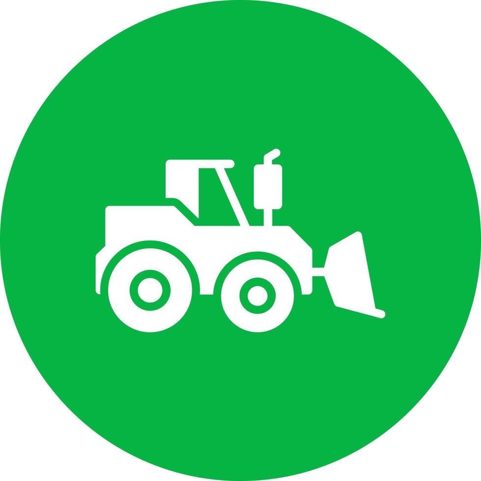 Bulldozer Vector Icon