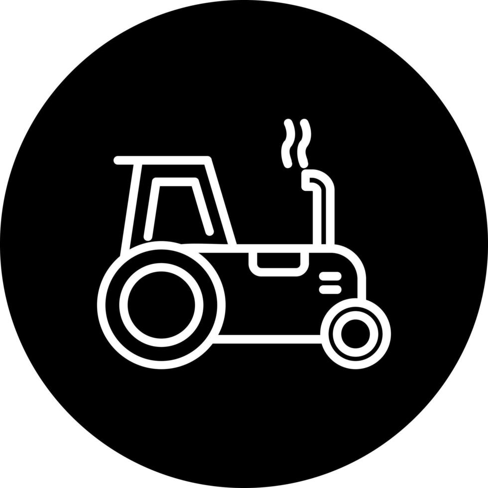 icono de vector de tractor