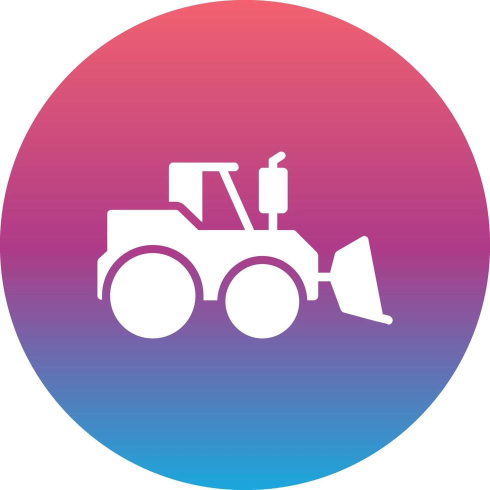 Bulldozer Vector Icon