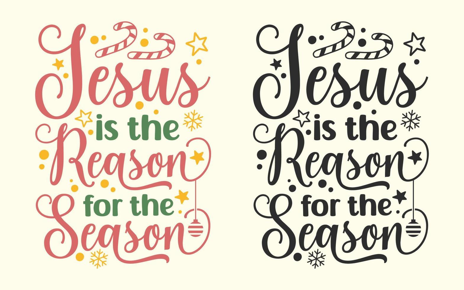 Beautiful typography design for Christmas vector