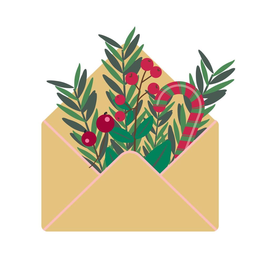 tarjeta de navidad, cartas a santa claus vector