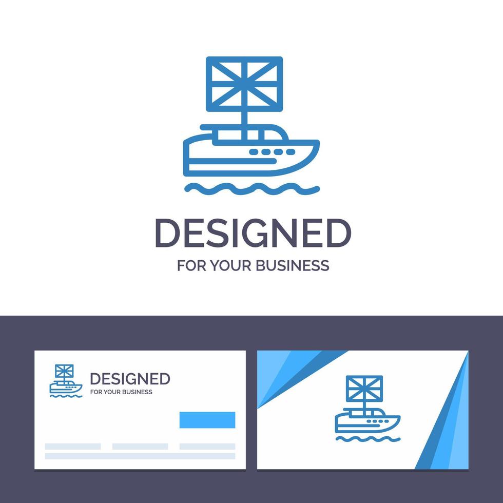 Creative Business Card and Logo template Brexit British European Kingdom Uk Vector Illustration