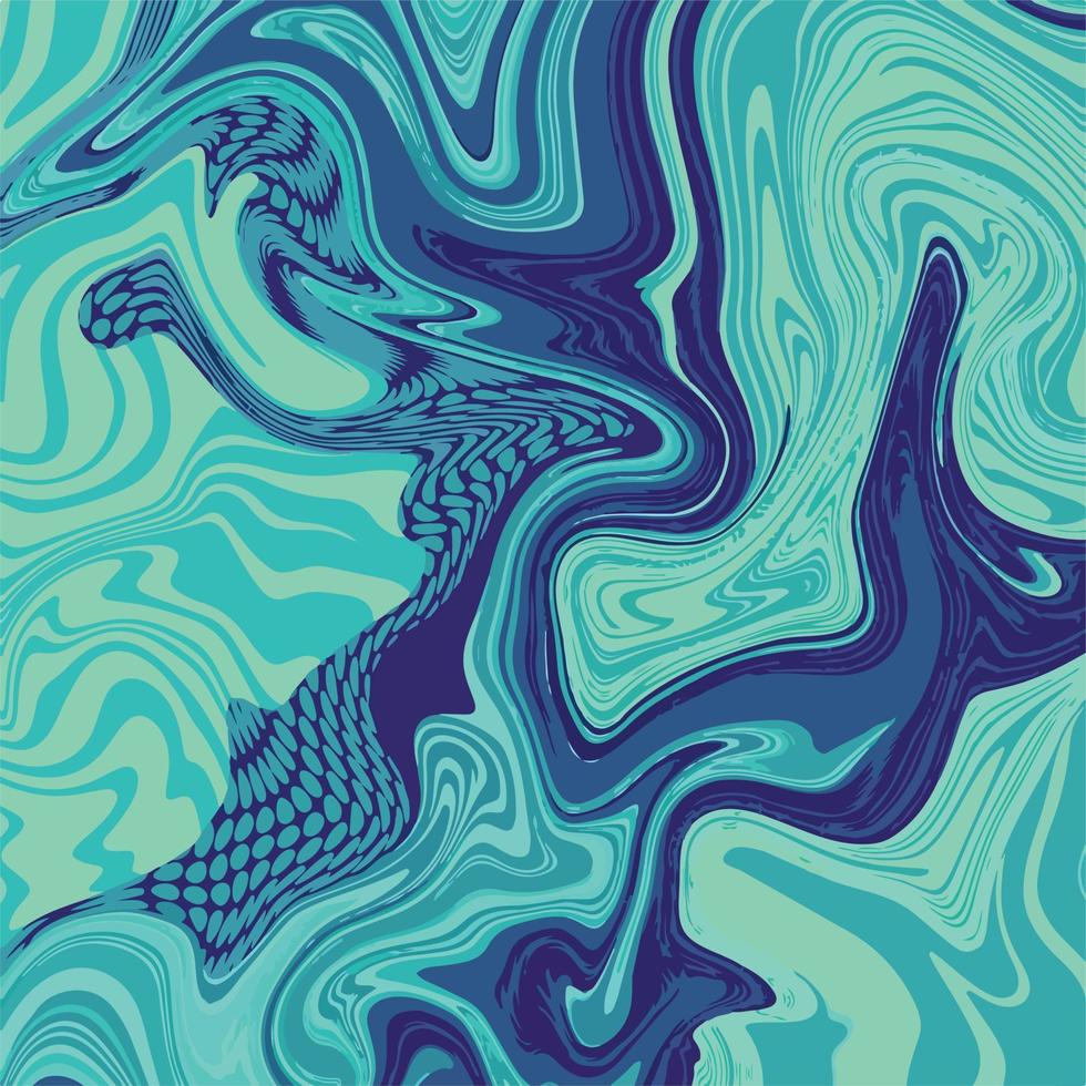 fondo de papel tapiz vectorial multicolor fresco verde y azul abstracto con textura de pintura al óleo. dibujo aislado para póster, publicación en medios sociales, folleto, sitio web, telón de fondo. vector