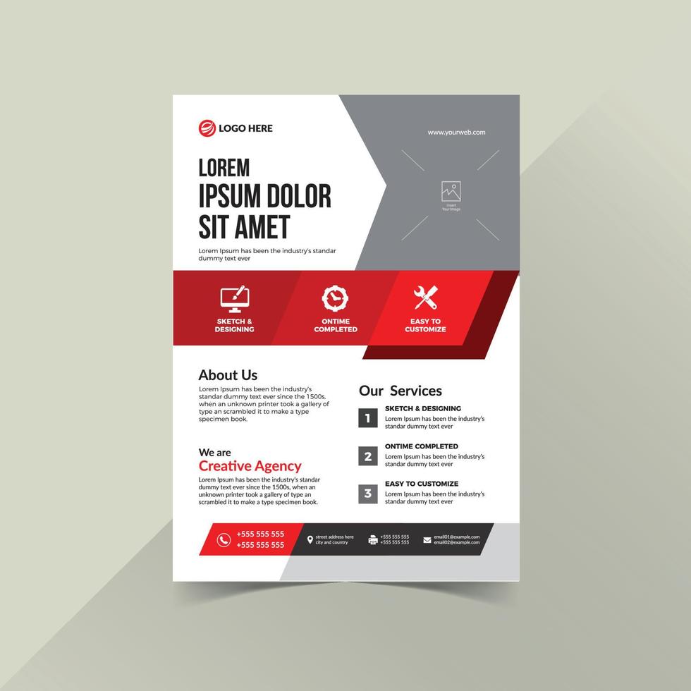 Business Flyer Template Vector File