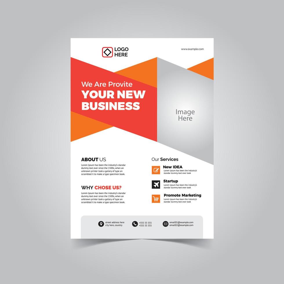 Business Flyer Template Vector File