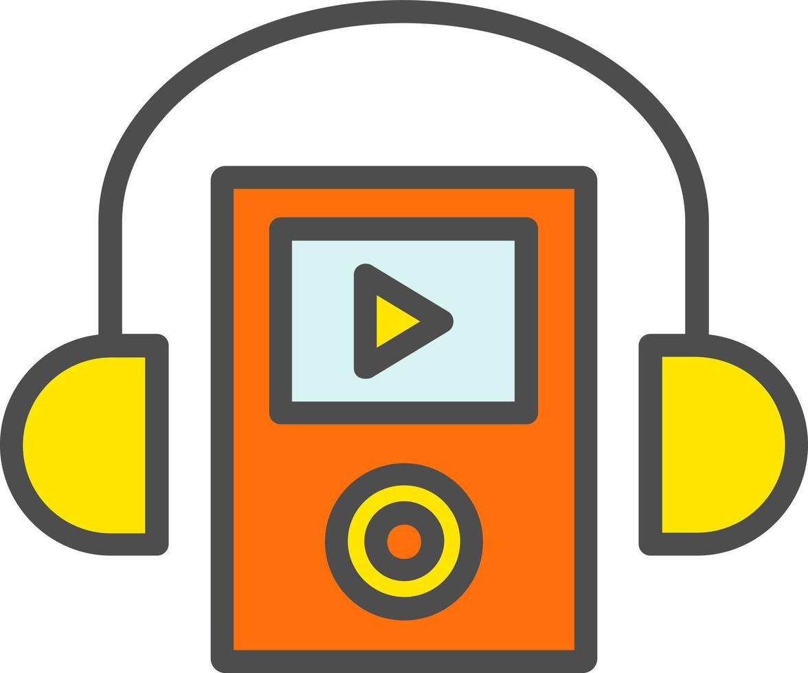 icono de vector de walkman