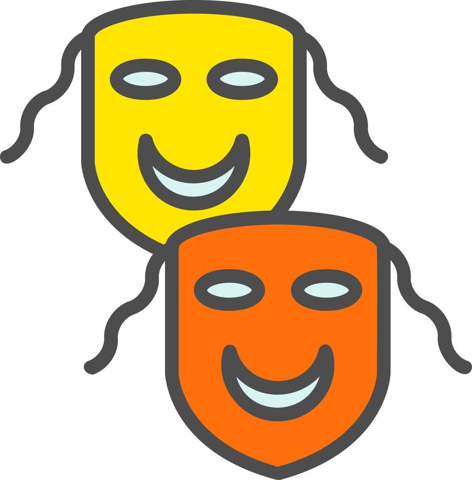 Theater Masks Vector Icon