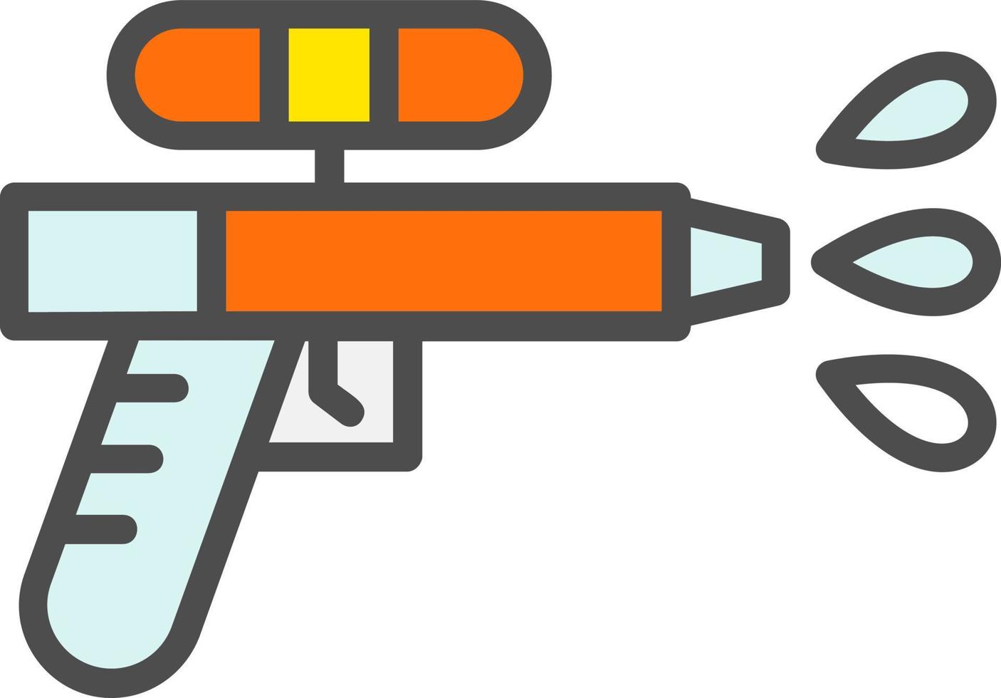 icono de vector de pistola de agua