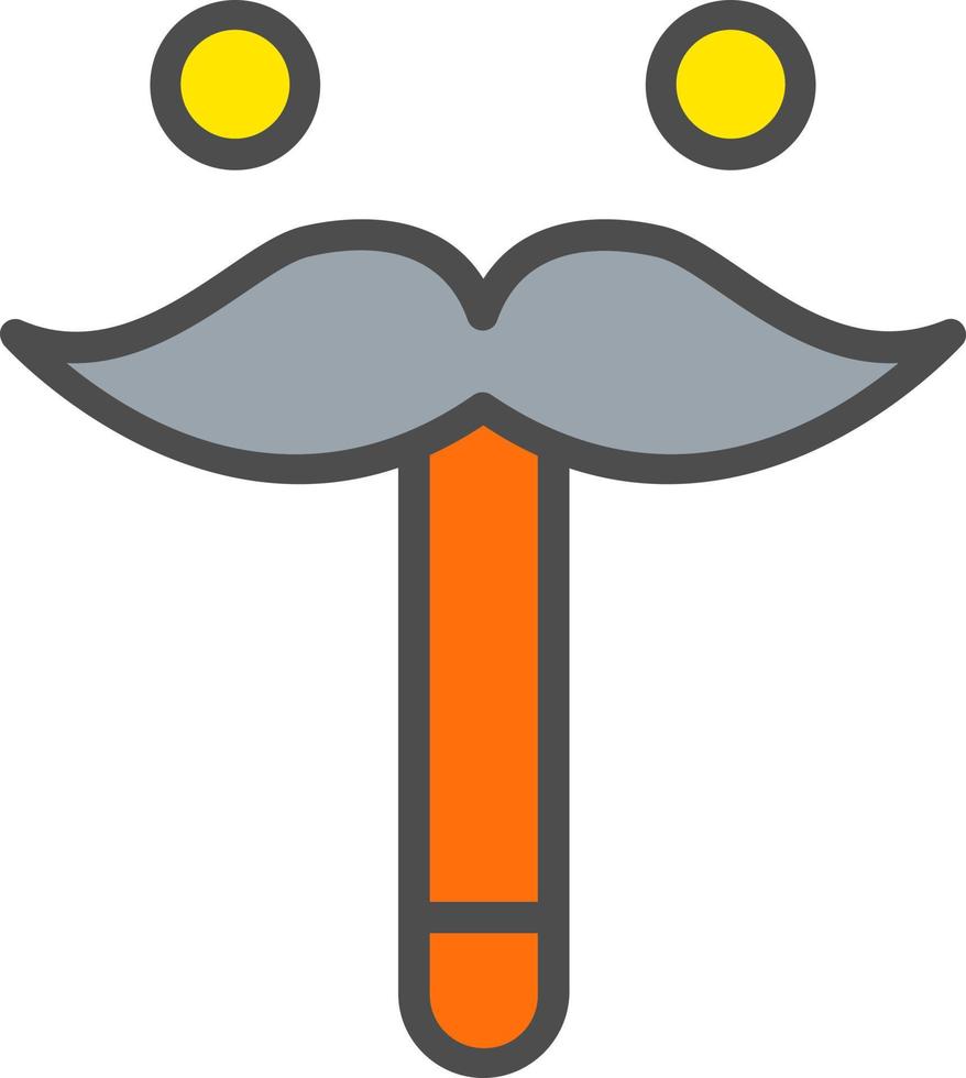 icono de vector de bigote