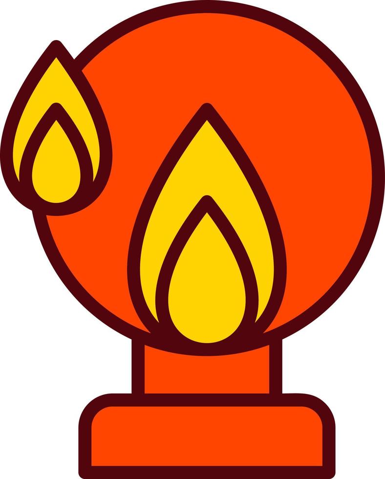 icono de vector de anillo de fuego