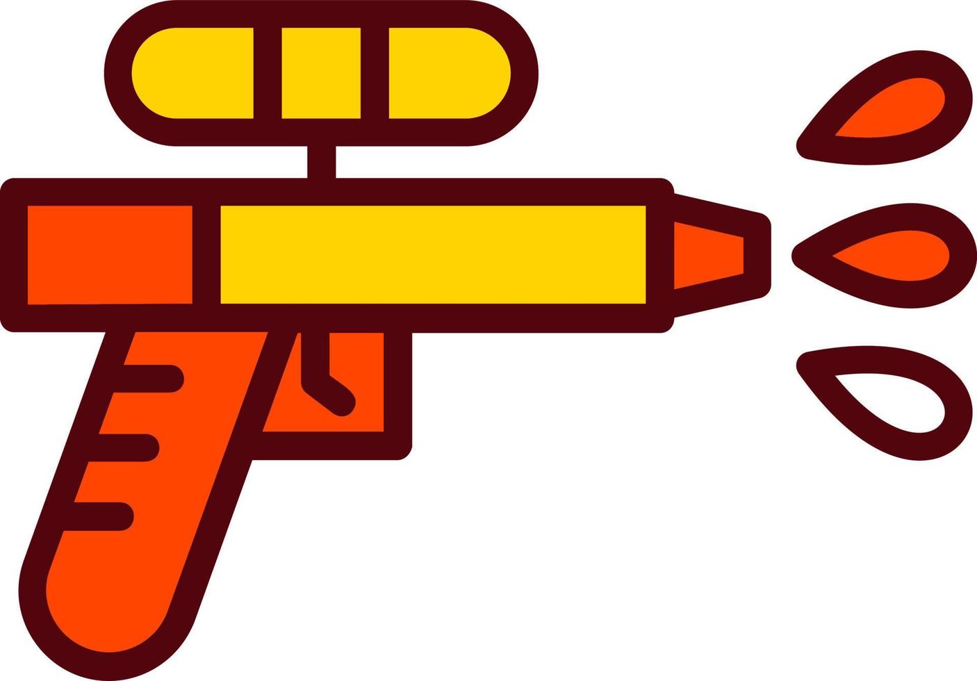 icono de vector de pistola de agua