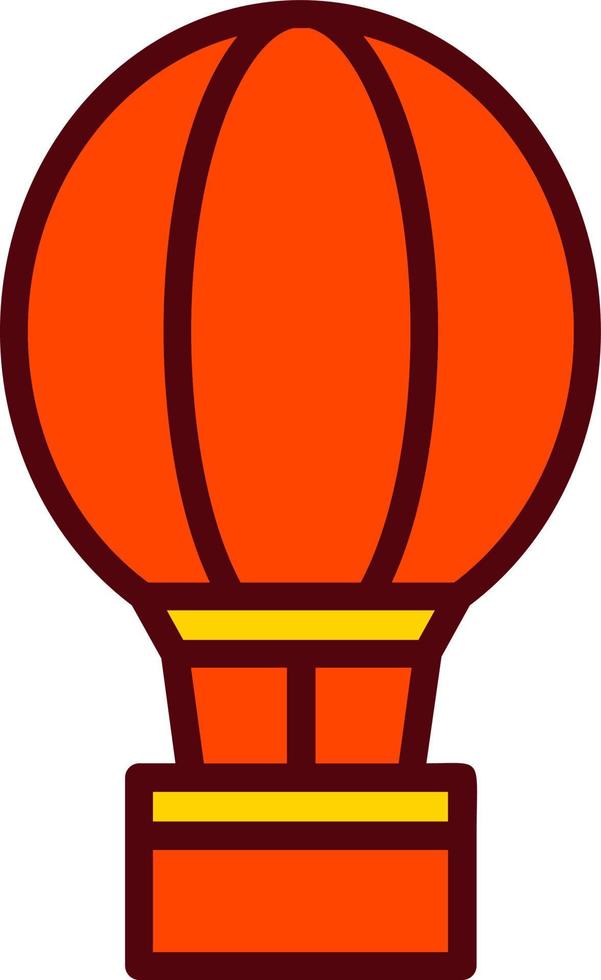 Hot Air Balloon Vector Icon