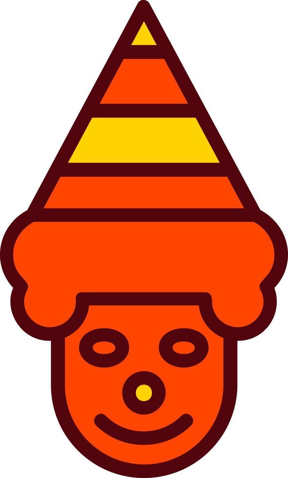 icono de vector de payaso