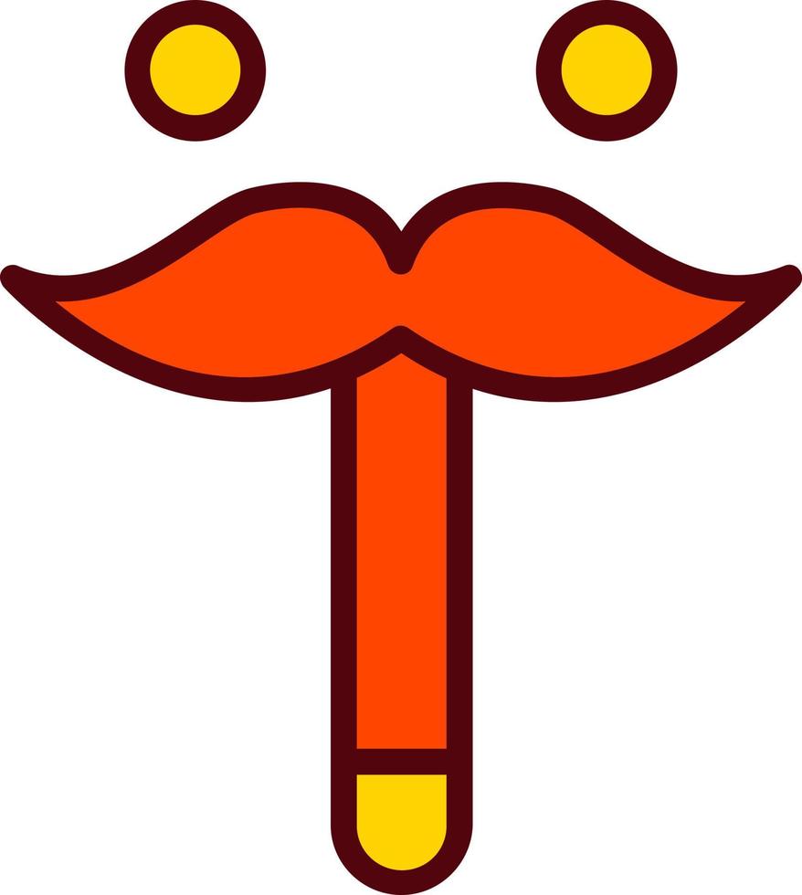 icono de vector de bigote