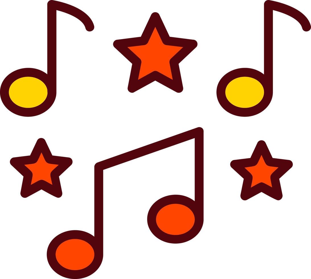 icono de vector de notas musicales