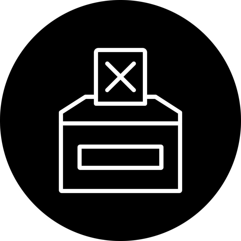 Vote No Vector Icon